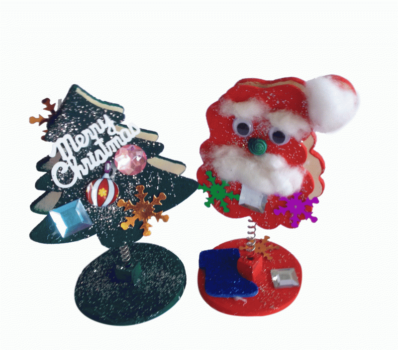 Santa and Tree Bobble Heads